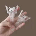 Clear plastic hair root volume clips for styling, seamless hair styling tools for daily use. - 1 Pair / Clear