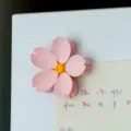 Pink cherry blossom magnetic clip fridge magnet, cute flower food sealing clip for home kitchen. - Cherry Blossom / Pack of 5