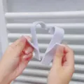 Radiator hook white plastic towel holder clothes hanger anti slip fixed storage rack for home - White