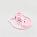 Pink cat shaped pet water dispenser base automatic plastic pet drinking fountain bowl - Pink