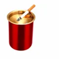 Stainless steel windproof ashtray, creative desktop ash collector, festive red variant. - Ashtray (Festive Red)