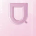 Waterproof EVA toilet seat cushion, U-shaped soft washable cover for bathroom use. - Pink
