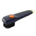 Multifunctional liquid shoe brush with soft bristles, press-type cleaning brush for home laundry. - Blue
