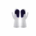Guanti da pulizia multifunzionali in morbido silicone di colore viola Morandi domestici. - Taglia unica / Spazzola a Due Mani / Blu