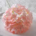 Realistic pink artificial lollipop hydrangea silk flower for home and wedding decor - Pink