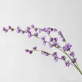 Élégante branche de fleurs de soie artificielles violettes pour décor de mariage - Violet