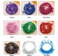 Portable travel clothesline elastic laundry rope with clips multi color variant item - Random Color