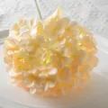 Realistische crème kunstmatige hortensia zijden bloem voor huis en bruiloft decor - Champagne
