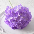 Elegante kunstmatige paarse lolly hortensia steel voor huis en bruiloft decoratie - Paars