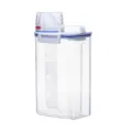 Boîte de stockage de riz en plastique transparent avec tasse graduée et poignée ergonomique. - Récipient doseur 2 kg avec graduation