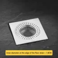 Filtre d'évier en acier inoxydable, panier carré en inox 304 pour la canalisation. - Passoire de Bonde de Salle de Bain