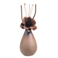 Chinesischer Stil Retro Keramik Aroma Diffusor Vase mit Trockenblumen fuer Zuhause Dekor - Keramik Blumen Set / Wald