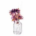 Blumige Duftstäbchen mit künstlichen lila Blumen Glasflasche Raumduft Aromatherapie Dekoration - Rosalila - Vergissmeinnicht