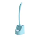 Ensemble brosse de wc long manche avec support outil de nettoyage de salle de bains - Base Bleue