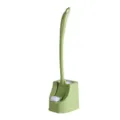 Balai de toilettes vert à long manche avec support ensemble pour nettoyage salle - Base Verte
