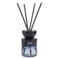 Verlaufglas Raumduft Diffusor Set mit schwarzen Stäbchen und Flasche 150ml Duft - 150ml / Blaues Hawaii (Blau)