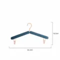 Portable foldable clothes hanger in blue, 1 pack. Ideal for travel and dorm organization. - Blue