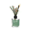 Duftdiffusor grüne Pflanze Raumduft Aromaset Glasflasche für Schlafzimmer Wohnzimmer - Ebenholzrose (Orange Blume)