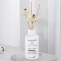 Juego de botella de difusor de varillas de ceramica blanca para hogar y decoracion - Estilo flor de ciruelo - Lirio de primavera / Solo recarga (mismo aroma) 100 ml