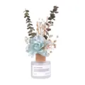 Home fragrance reed diffuser set with blue flower and dried eucalyptus leaves for bedroom decor. - Blue Flower - Clear Spring