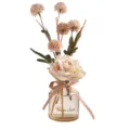 Rose chrysanthemum reed diffuser home decor fragrance glass bottle with artificial flowers - Realistic Osmanthus
