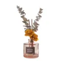 Difusor de aroma marrón de otoño con flores secas y botella de cristal para el hogar. - Amor Eterno