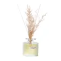 Raumdiffusor Set mit Trockenblumen, dekorativer Glasflasche und 50ml Duftflüssigkeit für Zuhause. - Osmanthus - Hellgelb