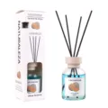 Hami melon scented reed diffuser with blue liquid and sticks, perfect for home decor. - Hami Melon Scent