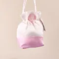 Hangend mesh aromatherapie zakje roze witte garderobe luchtverfrisser cadeauzakje - Roze - Roos