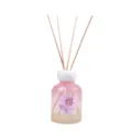 Pink sakura reed diffuser set with 4 sticks and fresh air label on white background - 150ml / Soft Pink Cherry Blossom