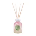 Elegant pink gradient glass reed diffuser bottle with fresh gardenia scent for home - 150ml / Pure White Gardenia