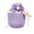Borsa sacchetto fiocco lino viola custodia armadio deodorante per ambienti nuovo - Viola - Lavanda