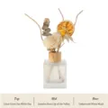 Difusor de varillas Lime White Tea con flores secas y frasco esmerilado - 150ML / Té Blanco de Lima