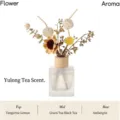 Difusore de Varillas Té del Dragón de Jade con Flores Secas Fragancia para el Hogar - 150ML / Té de Dragón de Jade