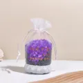 Purple nano mineral crystal air purifying sachet in white mesh drawstring bag for car - Purple - Lavender / 300g/Bag