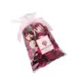 Wardrobe scented dried flower sachet bag with pink ribbon packaging, natural home fragrance. - Rose