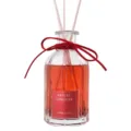 Glas-Duftdiffusor-Flasche mit rotem Duftöl und Schleife für elegante Raum-Aromatherapie. - Rot - Frühlingslilie