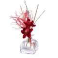 Hochwertiger Glas-Raumdiffusor mit roten Trockenblumen und Duftöl für Ihr Zuhause. - Rose of No Man's Land / 50ml