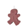 Geurkaars in de vorm van een peperkoekman, schattige kerstdecoratie, bruine waskaars - Witte eenvoudige verpakking / Peperkoekman - Bruin (Amerikaanse Koffie)