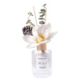 Garten Serie Reed Diffusor Duftset für Zuhause mit Glasflasche und Blumendekor im Zimmer - 120ML / Gardenie Weißer Tee
