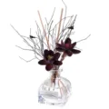Moderner Glasflaschen-Duftdiffusor mit Trockenblumen und Duftstäbchen für die Heimdekoration. - Begegnung / 50ml