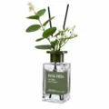 Difusor de aroma fresco para el hogar, botella de vidrio decorativa con flores y aceite. - Caminata por la Selva