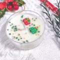 Vela de soja navideña artesanal con adornos de árbol y regalo festivo - Aroma Jazmín-Árbol Regalo / Paquete de 30g
