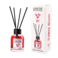 Reed diffuser set with 55ml fragrant liquid and black sticks for home air freshener. - Bubble Gum Scent