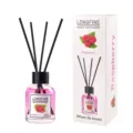 Raspberry reed diffuser set with 55ml pink aromatic oil and black diffuser sticks for home. - Raspberry Scent