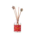 Kerst geurstokjes set met houten sneeuwvlok stokjes en 50ml glazen fles voor huisdecoratie geur. - Kokos & Vanille