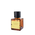 Bernsteinfarbener Glas-Aromadiffusor mit schwarzem Deckel für die Raumduftdekoration. - Bernstein-Lilie - 200 ml Braun