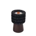Walnut wood Nordic scented candle soybean wax tire shaped decorative candle with wooden wick variant - Style 3 (Lavender)