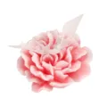 Vela perfumada floral rosa con cinta transparente, hermosa decoracion del hogar y regalo. - Rosa