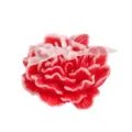 Red white carnation scented candle variant, elegant floral wax home decor gift item. - Rose of No Man's Land / Red